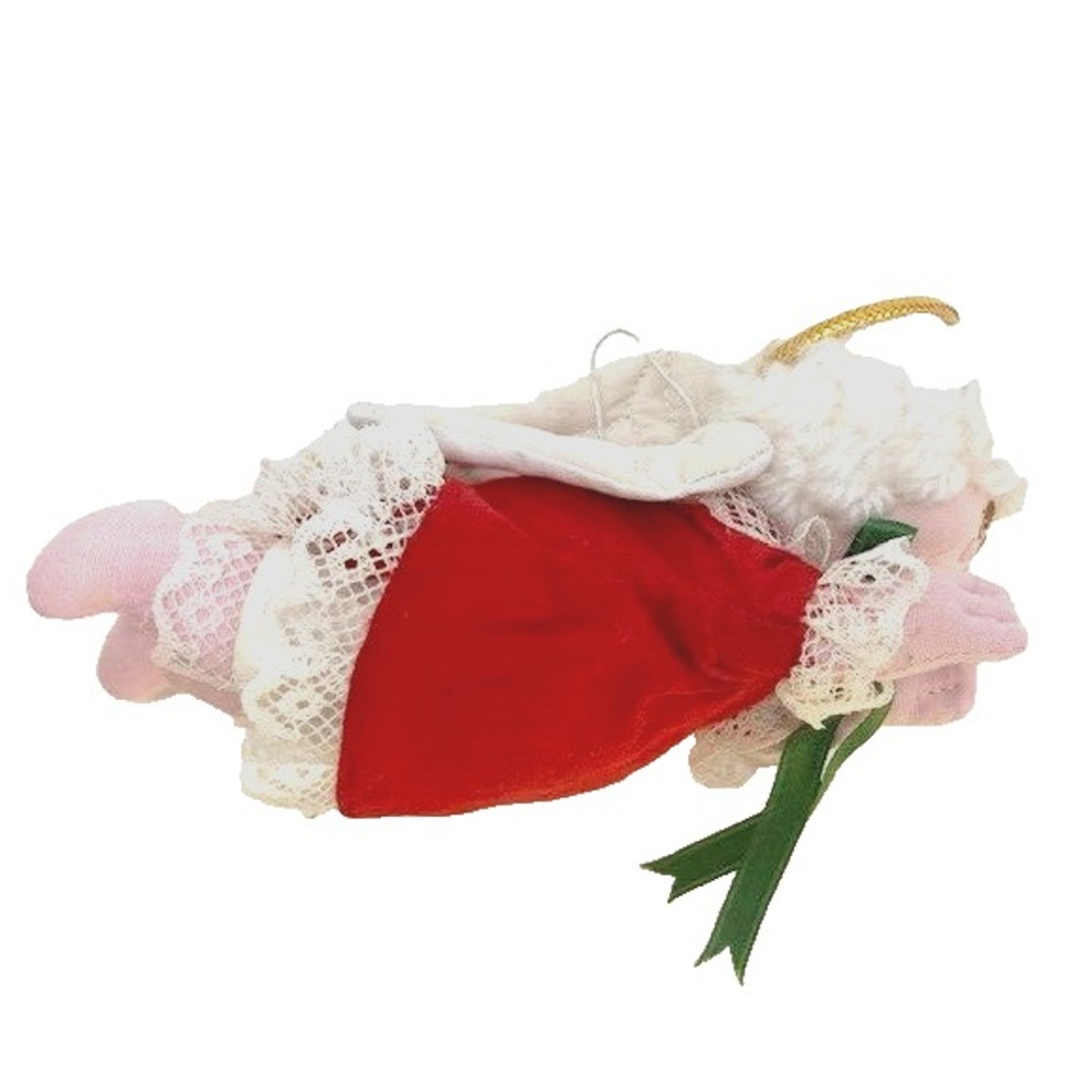 Vintage Annalee Doll Christmas Mrs. Claus Angel Halo Wings‎ Ornament